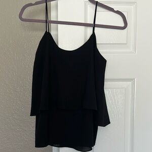 Black Tiered Tank Top